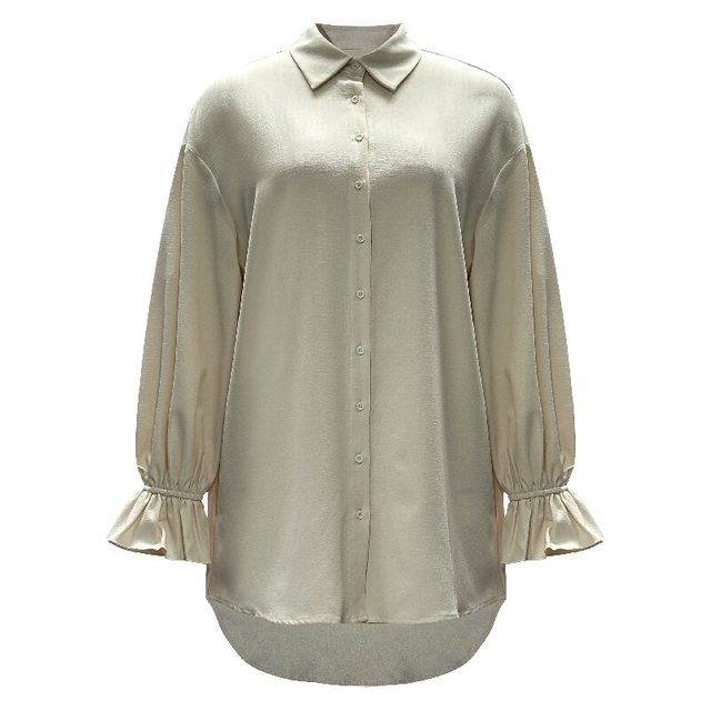 Solid Shirt Dress | Women's Long Sleeve Elegant Daily Office Dress