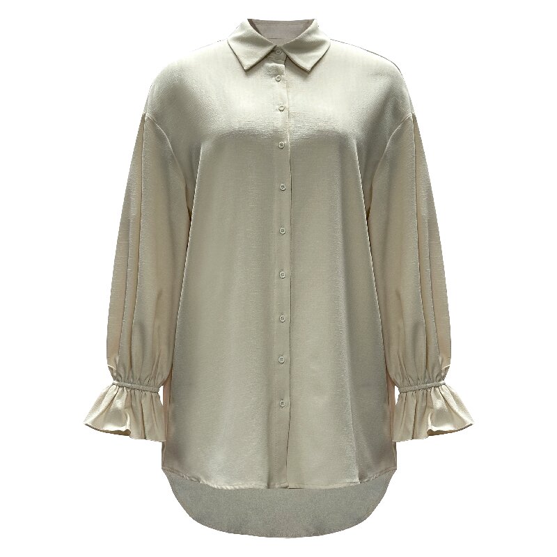 Solid Shirt Dress | Women's Long Sleeve Elegant Daily Office Dress