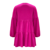 Rose Red Loose Dress | Women's Long Sleeve Spring Chic Casual Dress
