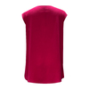 Rose Red Sleeveless Dress | Women's New Chic Round Neck Elegant Summer Casual Dress