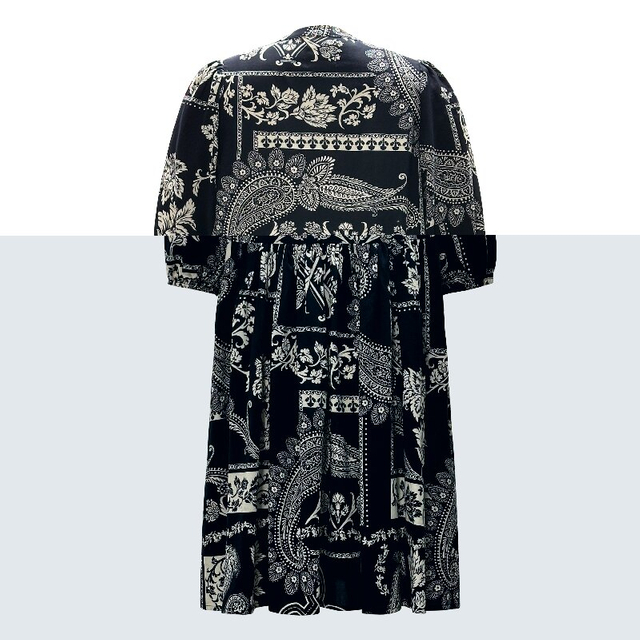 Printed Black Boho Dress | Women's Summer Tropical Vacation Dress