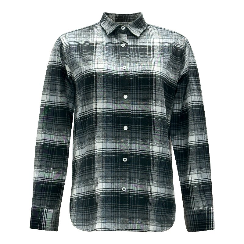 Vintage Plaid Shirt | Women's Long Sleeve Daily Workwear Casual Top
