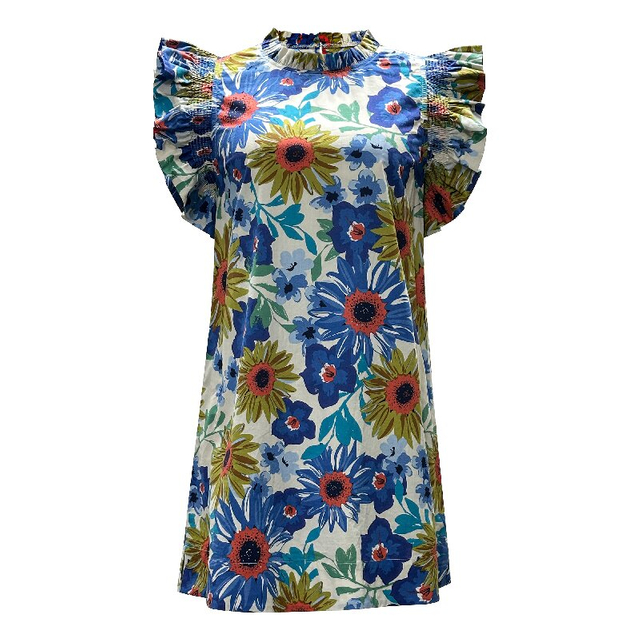 Ruffle Sleeveless Dress | Women's Summer Chic Fashion Dress