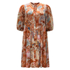 Printed Tie-Up Boho Beach Dress | Women's Lightweight Loose Round Neck Summer Dress