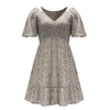 V-Neck Printed Summer Dress | Women's Short Sleeve Daily Casual Dress