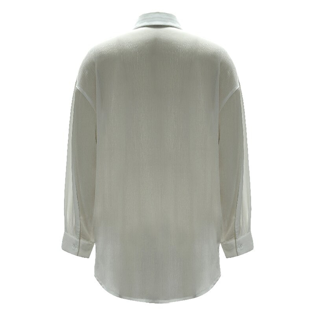 Solid White Shirt Dress | Women's Lightweight Long Sleeve Daily Office Dress