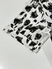Black and White Cow Print Shirt Dress | Women's Short Sleeve Chic Casual Dress