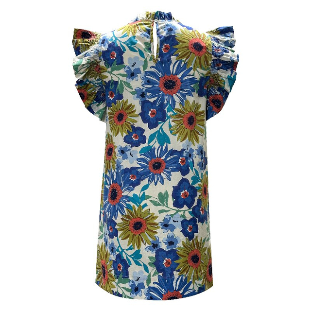 Ruffle Sleeveless Dress | Women's Summer Chic Fashion Dress