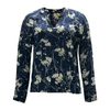 Spring Summer Blouse - Regular Slim Fit Printed Long Sleeve Casual Top