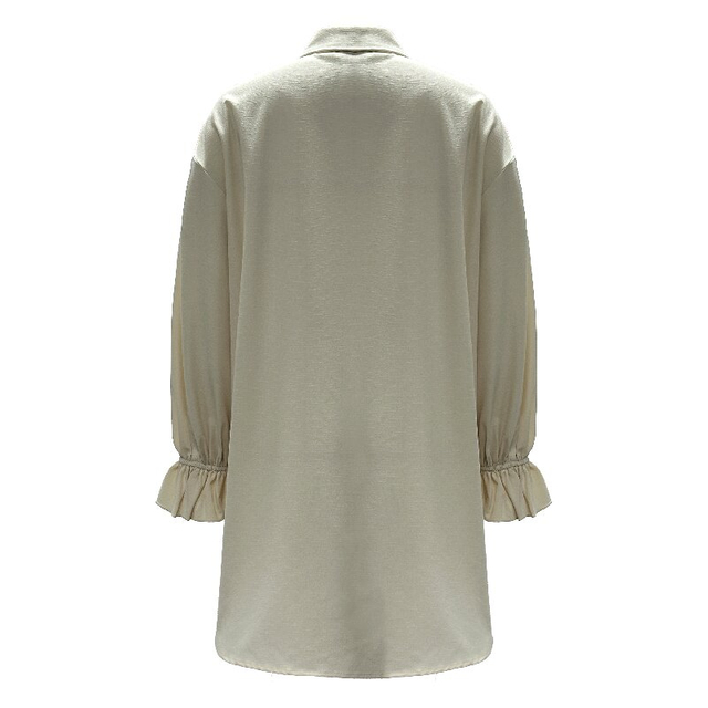 Solid Shirt Dress | Women's Long Sleeve Elegant Daily Office Dress